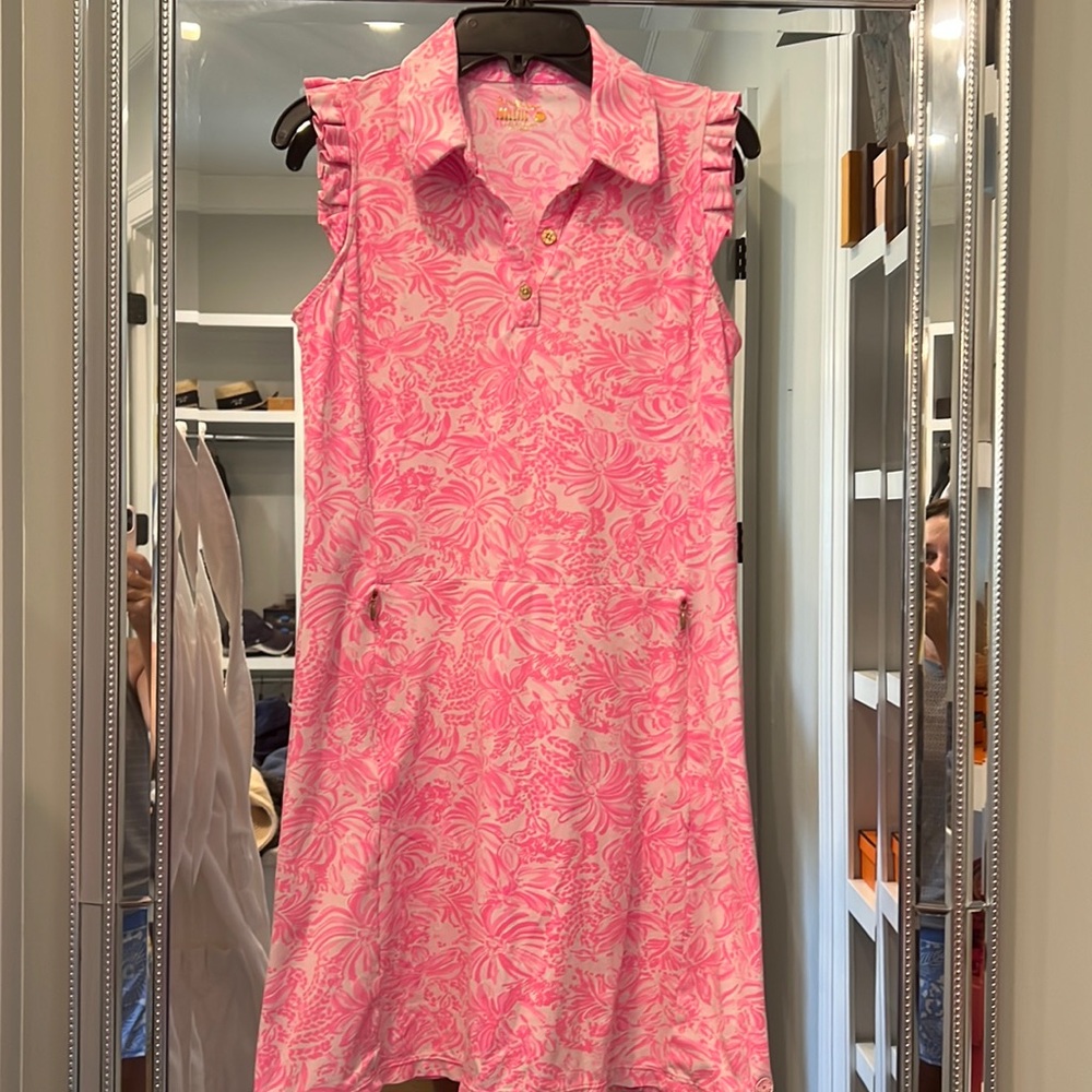 Lilly Pulitzer mini golf dress xs pink